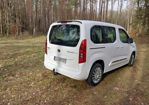 Toyota Proace City Verso cena 82000 przebieg: 34000, rok produkcji 2020 z Słupsk małe 92